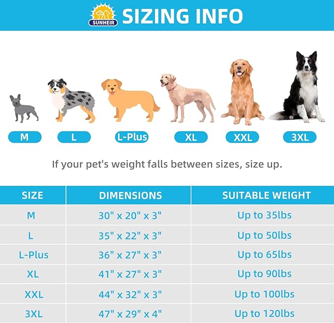 Orthopedic Dog Bed for Extra Large Dogs, XXL Waterproof Deluxe Plush Dog Crate Bed with Removable Washable Cover & Anti-Slip Bottom, Egg Crate Foam Pet Bed Mat, 44 x 32 Inches, Blue