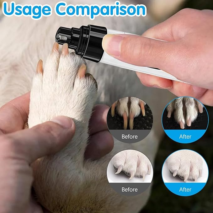 Silent Grind Pro for Dogs, Silent Grind Pro Dog Nail Trimmer, Rechargeable Electric Dog Nail Clippers, Super Quiet Dog Nail Grinder, Pet Nail Grinder Paws Grooming & Smoothing Tool