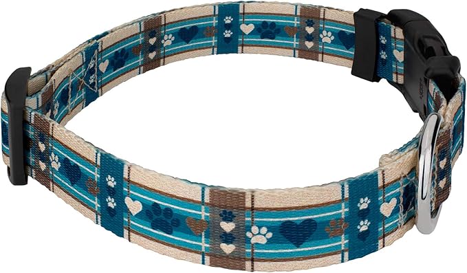 Country Brook Petz - Deluxe Puppy Picnic Dog Collar - Made in The U.S.A. - Plaid and Argyle Collection Featuring Charming Designs (1/2 Inch, 2XS)