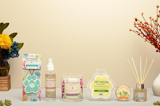 One Fur All Pet House Spring and Summer Wax Melts for Pet Odor, Natural, Plant Based Soy Wax Melts, Long Lasting Fragrance for Fresh Smelling Homes, Watermelon Mojito