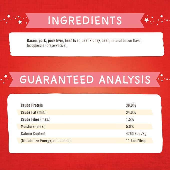 Stella & Chewy's Freeze-Dried Raw Marie's Magical Dinner Dust – Protein Rich, Grain Free Dog & Puppy Food Topper – What's Shak'n Bak'n Recipe – 7 oz Bag