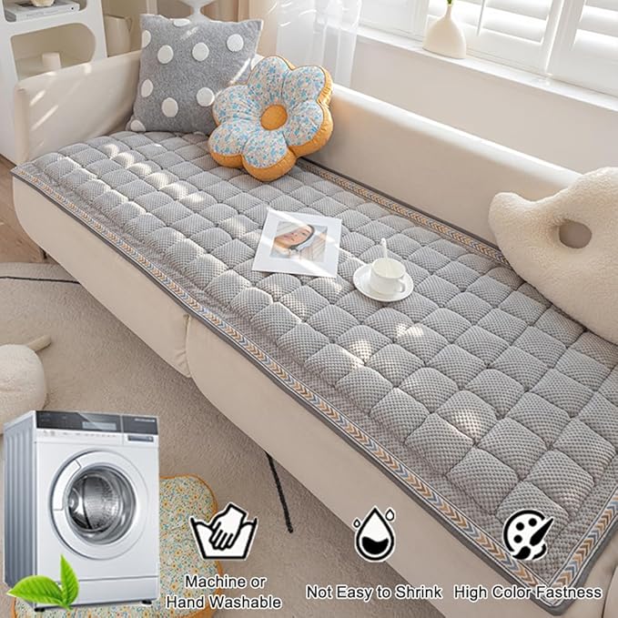 Dog Couch Cover Protector, Couch Cover for Dogs Washable, Pet Couch Covers for Sofa, Non Slip Dog Bed Sofa Cover (Gray, 27.6" x 70.9")