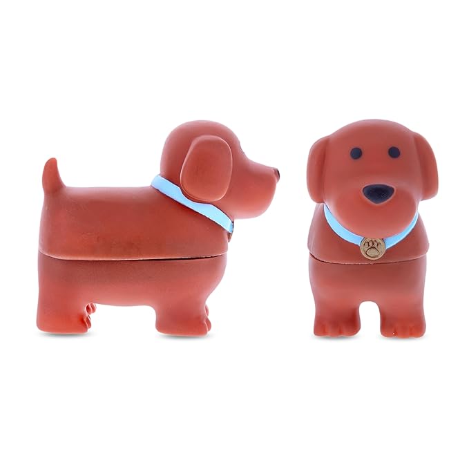 Pet Slicker Brush with Stand Kennel Shaped Box Moulded Design Smooth Coat Grooming Gift for Pet Parents Adorable Practical
