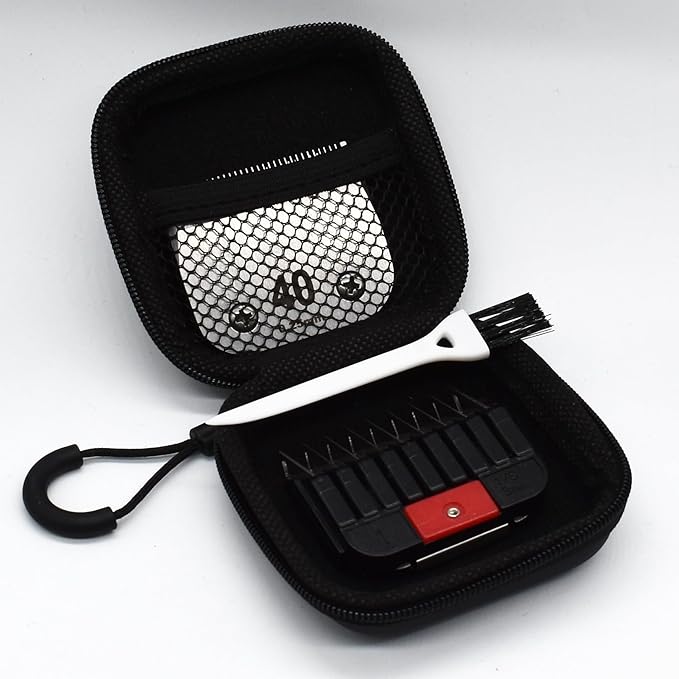 Professional A5 Style Animal Clipper Stainless Steel Color-Coded Snap-on Attachment Guard Guide Comb, 1/8"-1" Compatible with Wahl KM Series Oster A5 Andis Detachable Blade Pet Groomers (#1 - 1/8")