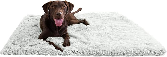 Best Friends by Sheri Calming Shag Dog Blanket, Frost Gray, 40" x 50"