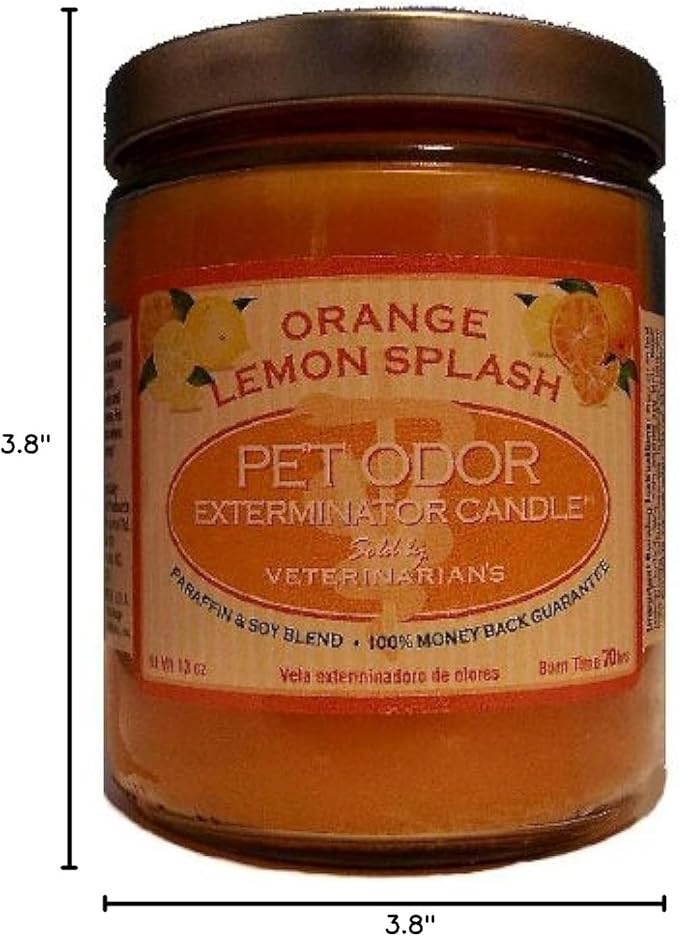 Pet Odor Exterminator Candle, Orange Lemon Splash,13 oz