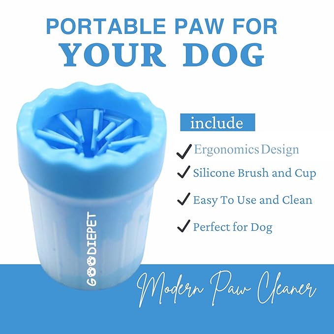 Paw Cleaner and Washer | Easy to Use for Small, Medium and Large Dogs (Green)