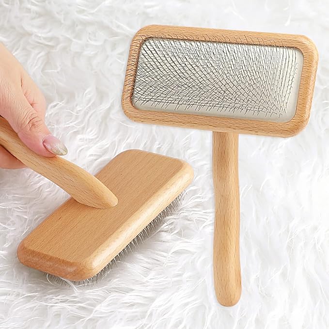 Sheepskin Wool Brush and Pet Hair Removal Carding Fur Restore Carpets Softness and Texture Let Rugs to New Looking