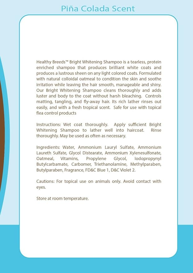Healthy Breeds English Cocker Spaniel Bright Whitening Shampoo 12 oz (Pack of 3)