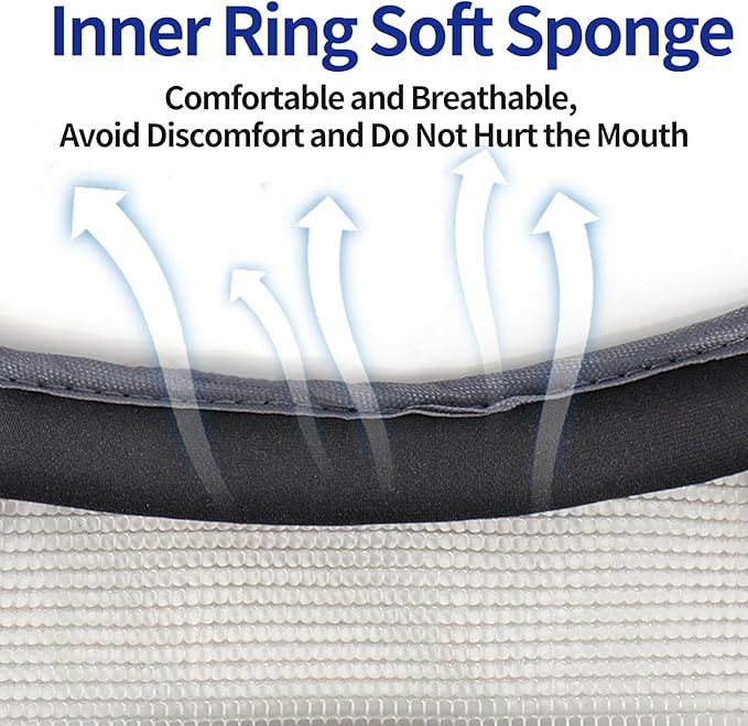 Dog Muzzle - Breathable Drinkable Adjustable Loop Pets Muzzle for German Shepherd Husky Labrador Retriever - Soft Air Mesh Muzzle for Small Medium Large Dogs Anti Biting Barking Chewing