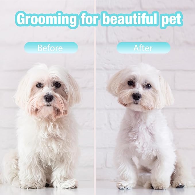 5 in 1 Dog Scissors for Grooming, Dog Grooming Scissors, Professional Pet Stainless Steel Shears, Sharp, Blue