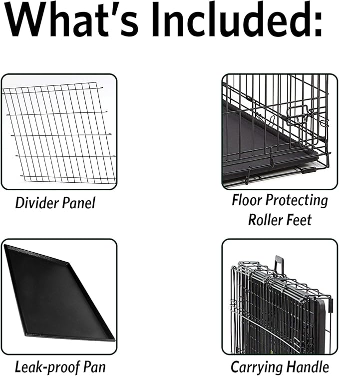 MidWest Homes for Pets Life Stages LS-1648 Single Door Folding Crate for X-Large Dogs(91 - 110lbs)