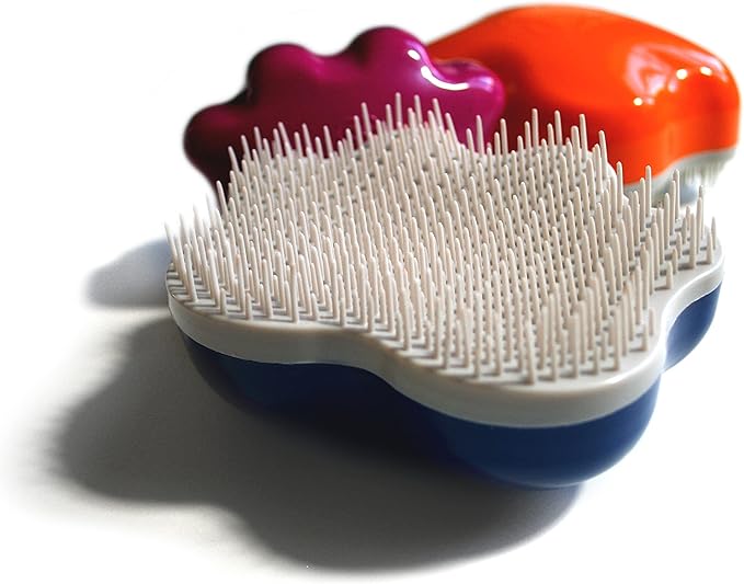 Small 4" Dog Pet Hair Massaging Brush Grooming Tool for Cats Dogs Long or Short Hair Royal Relief Blue
