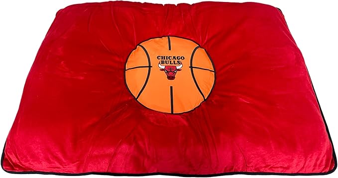 NBA Chicago Bulls Dog Mattress Pillow Bed Basketball Plush Soft Pet Bed