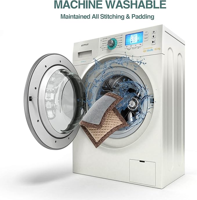 Dog Crate Pad 48x30 inch Memory Foam Large Dog Kennel Bed Soft Flannel Washable Anti Slip Puppy Sleeping Mat,Brown