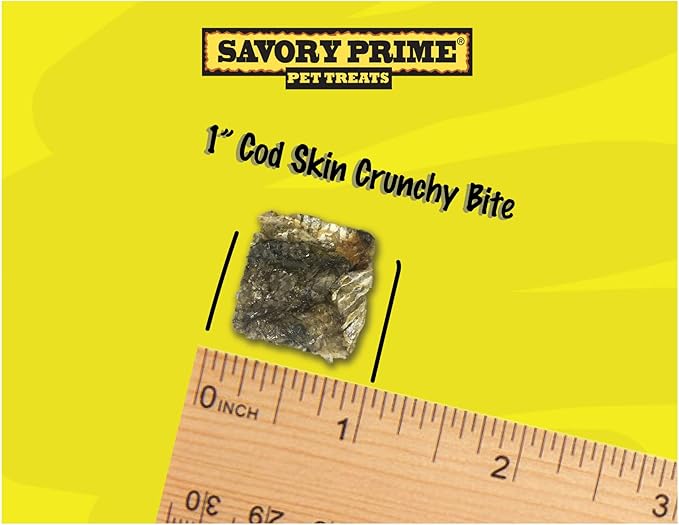Savory Prime Cod Skin Crunchy Bites, 4-Ounce (61004)