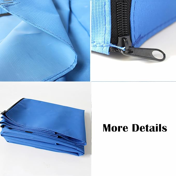Dog Crate Cover Waterpoof Blue Pet Kennel Covers for Puppy Cat Indoor Outdoor Fit for 1 Door Wire Crate, 23.62x15.75x15.75 Inch