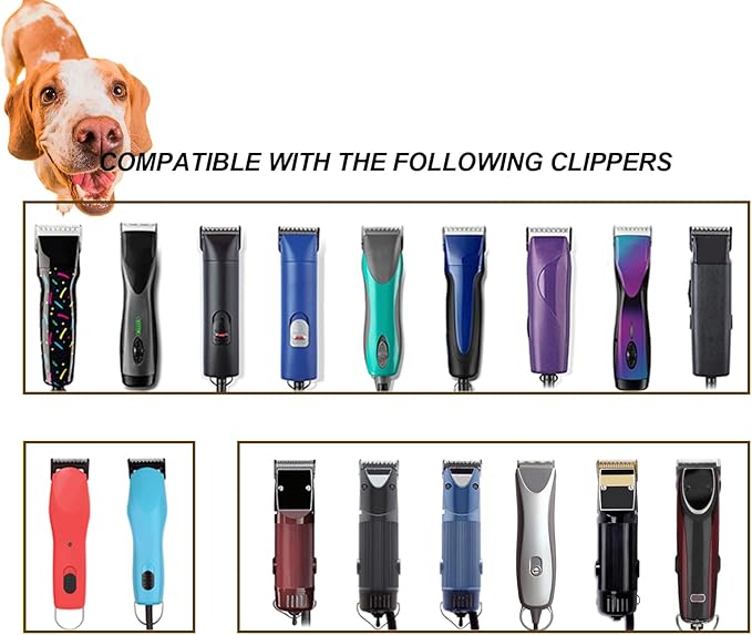 4 Skip Tooth Detachable Pet Dog Grooming Steel Blades,Compatible with Andis,Oster A5,Wahl KM10 Series Clippers,Cut Length 3/8-Inch (9.5mm),2 Pack