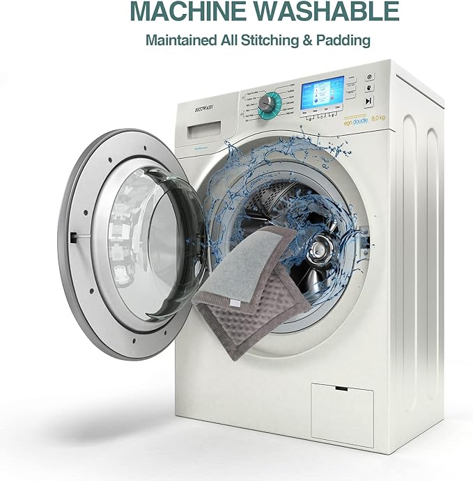 Gray Dog Crate Pad 48x30 inch Memory Foam Large Dog Kennel Bed Soft Flannel Washable Anti Slip Puppy Sleeping Mat,Grey