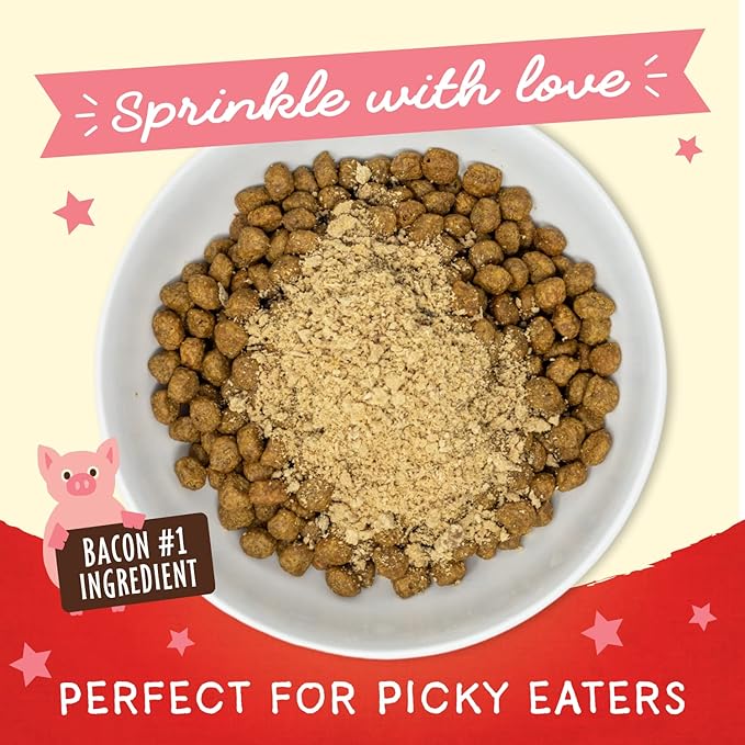Stella & Chewy's Freeze-Dried Raw Marie's Magical Dinner Dust – Protein Rich, Grain Free Dog & Puppy Food Topper – What's Shak'n Bak'n Recipe – 7 oz Bag