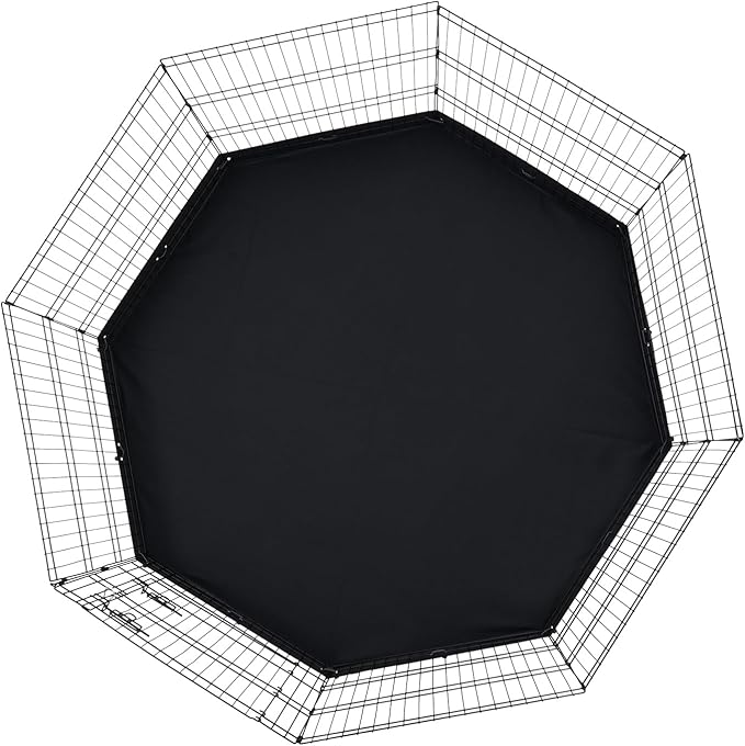 VEVOR Dog Playpen, 8 Pcs 30"H x 24"W Panels Foldable Metal Pet Exercise Pen, Dog Fence Indoor and Outdoor Pen with Door, 600D Oxford Fabric Bottom Pad, Pet Playpen for Dogs, Cats, Other Small Animals