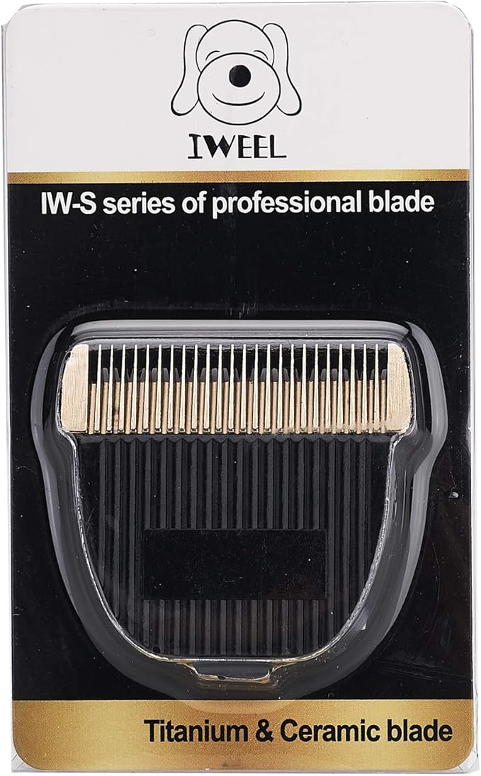 Replacement Titanium Blade with Moving Ceramic Blade for IW2691A Cordless Dog Clippers, Cat Shaver and Low Noise Water Proof Electric Dog Trimmer Pet Grooming Kit