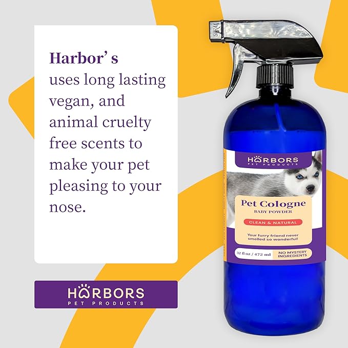 Harbor's Pet Cologne (Baby Powder 32oz)