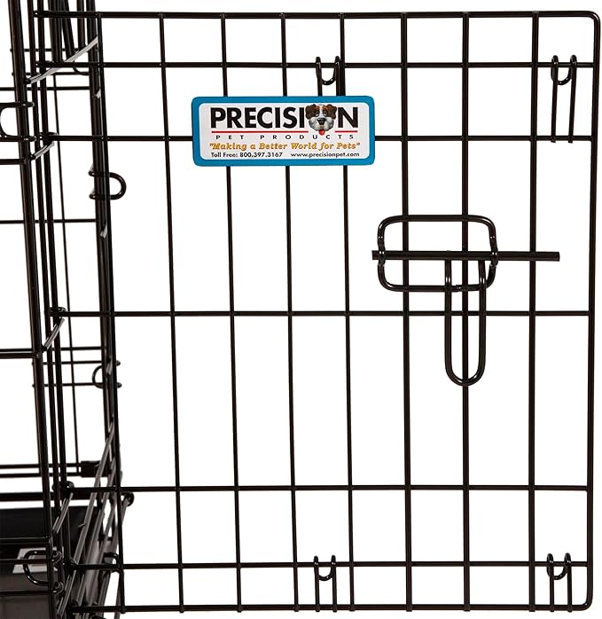 Precision Pet Products One Door Provalue Wire Dog Crate, 24 Inch, For Pets 15-30 lbs, With 5-Point Locking System