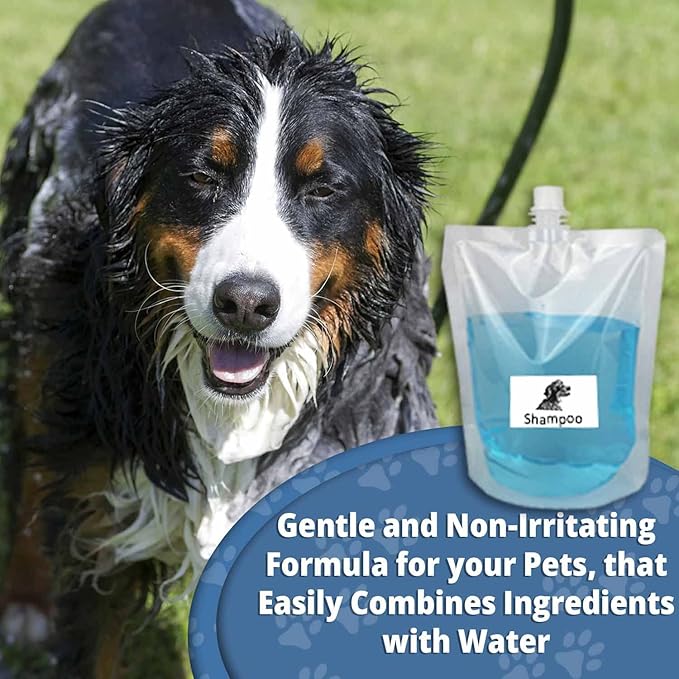 UpBloom - Benny's Best Pet Skunk and Odor Eliminator Shampoo Deodorizer Kit Buddy - Dog, Cat and Pet Skunk Shampoo and Accessories - Bathing Supplies and Odor Remover Products for Smelly Dogs and Cats