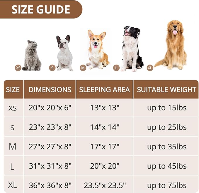 JOLLYVOGUE Dog Beds for Medium Dogs, Anti-Anxiety Washable Round Bed, Calming Donut Dog Cat Bed for Puppy Bed, Fluffy Dog Beds for Medium Dogs, Round Puppy Bed for Indoor Pet (28"/Smoke Gray