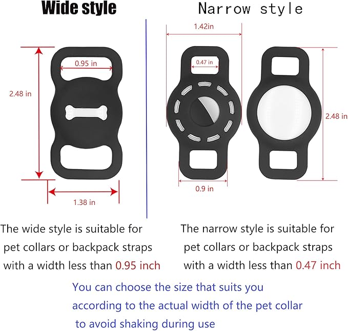 Pet Silicone Protective Case for Apple Airtag GPS Finder Dog Cat Collar Loop,GPS Pet Tag,Anti Scratch Cat Tag Holder,Air Tag Cover for Apple Labels,Cat GPS Tag Protects Device Anti-Lost Anti-Scratch