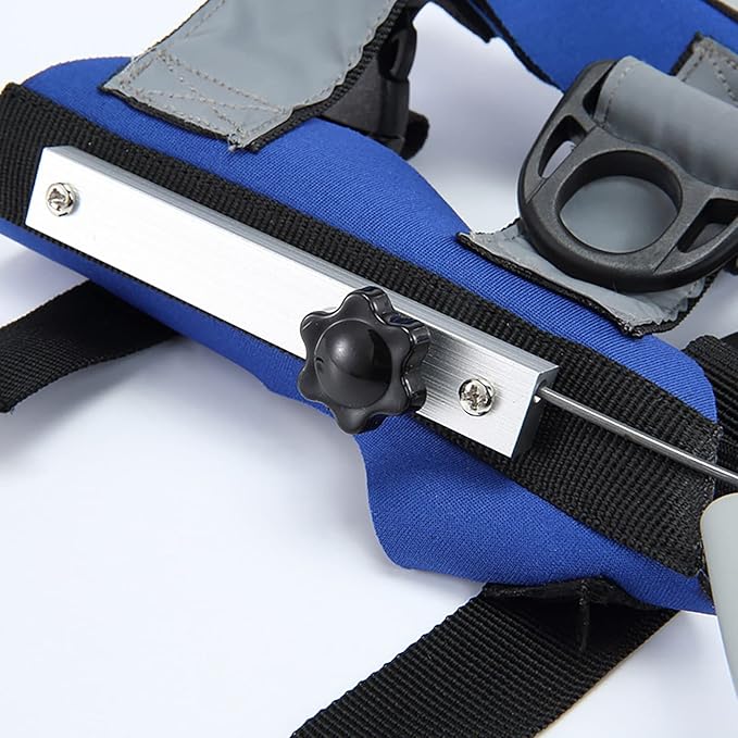 Dog Ring Harness with D-Ring, Lightweight Blind Dog Assistance Device, Visually Impaired Accessory for Dogs BlueUp Medium