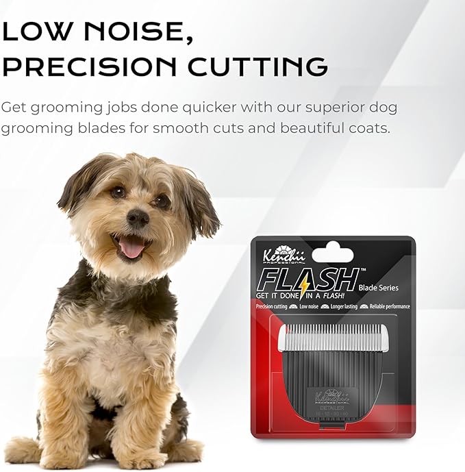 Kenchii Flash Clipper Blade (Fine Detailer) Only Compatible with Flash Clipper, Black & White