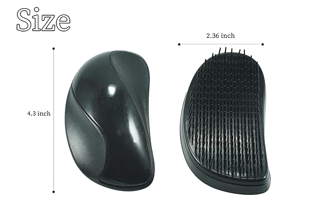 Grooming Brush for Small Dogs - Ideal for Shih Tzus, Yorkies, and Maltipoos - Gentle Puppy Hair Brushes for Effective Grooming - (Black)