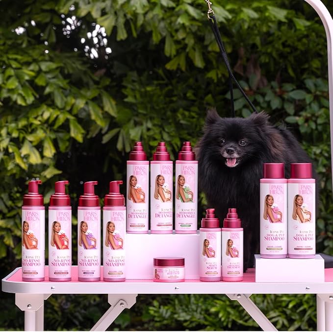 Paris Hilton Dog Perfume, Deodorizer & Detangler | Odor Neutralizing with Sweet Floral Apple Blossom Scent - Sulfate-Free, Vegan, Hypoallergenic for All Pet Breeds 10oz/295ml