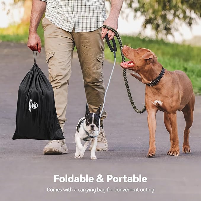 Cat Dog Playpen, 91x61x61cm Portable Puppy Playpen Dog Play Pen Indoors with Cover and Gate, Tear Resistant Thickened Fabric Waterproof Bottom Breathable Mesh Dog Fence, Gray & Black