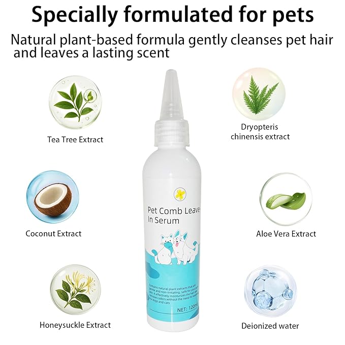 3-in-1 Steam Brush For Cats,Indoor Dog Grooming Shedding Defur Comb,For Long And Short Haired Pets Spray Hair Removal Comb – Includes Cleaning Waterless Shampoo