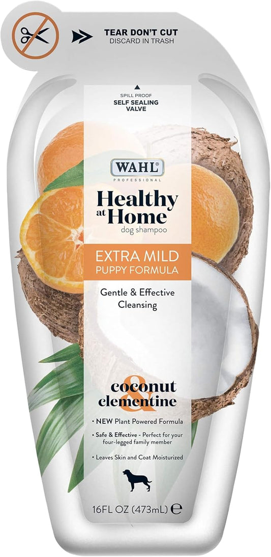 Wahl Professional Animal Healthy at Home Dog Shampoo - Plant Powered Grooming Shampoo - Puppy Formula