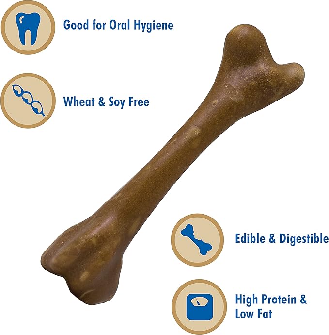 N-Bone Pupper Nutter Peanut Butter for Pets, Large 7 Inch (Pack of 4)