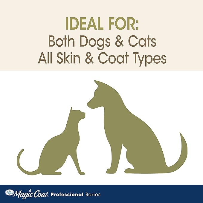 Four Paws Magic Coat Professional Series Nourishing Oatmeal De-Shedding Dog Shampoo, 16 oz.