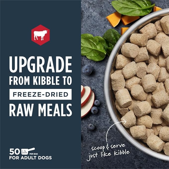 Instinct Freeze Dried Raw Meals Grain Free Dog Food, Dog Food Dry, Freeze Dried Dog Food, Raw Dog Food, Beef Recipe, 25 oz