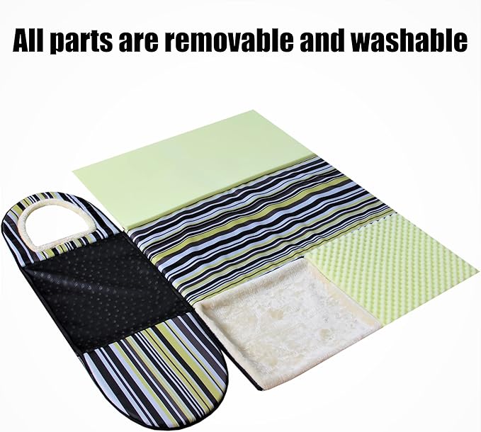 Dog Bed,2 Ways to Use,Indoor Pet House with Fluffy Mat,Removable and Washable Cover,Splash-Proof House and Non-Slip Bottom,for Large Dogs(2XL Vertical Stripes)