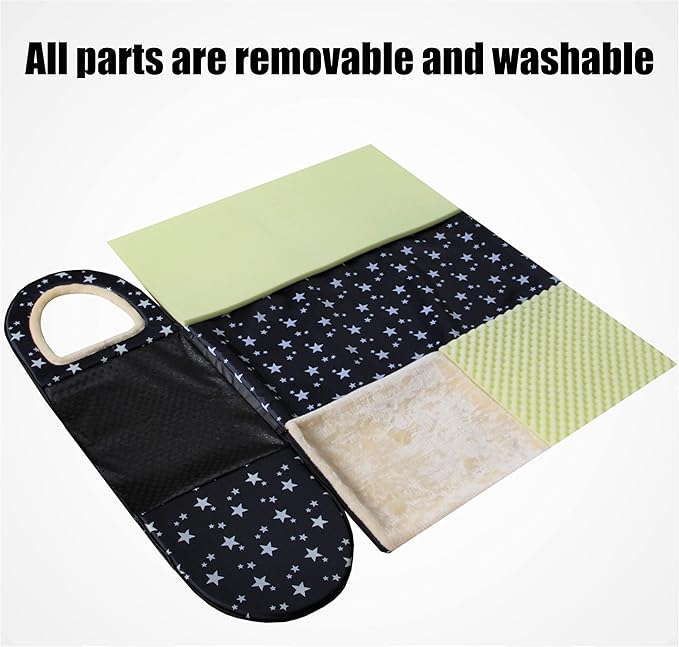 Dog Bed or Cat Bed,2 Ways to Use,Indoor Pet House with Fluffy Mat,Removable and Washable Cover,Splash-Proof House and Non-Slip Bottom,for Cats and Small Dogs(M Star)