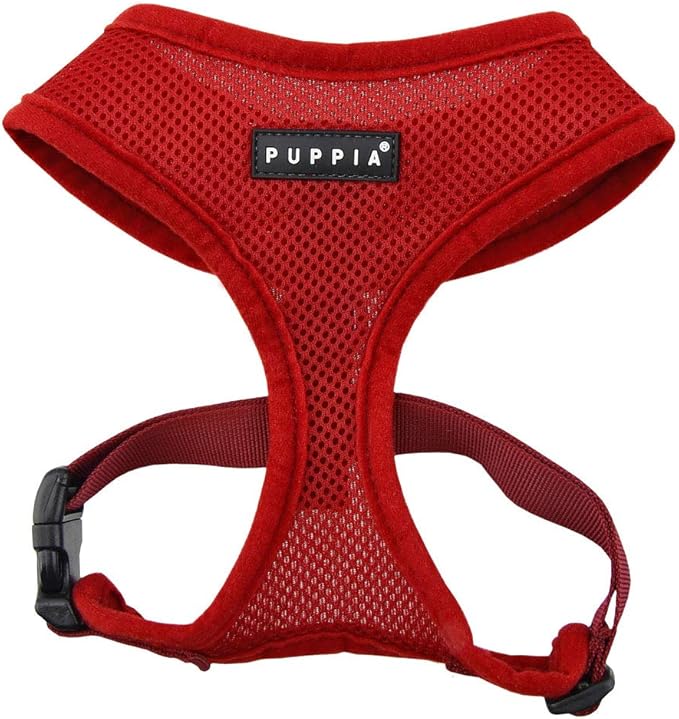 Puppia Soft Dog Harness, Wine, X-Large (PDCF-AC30-WN-XL)