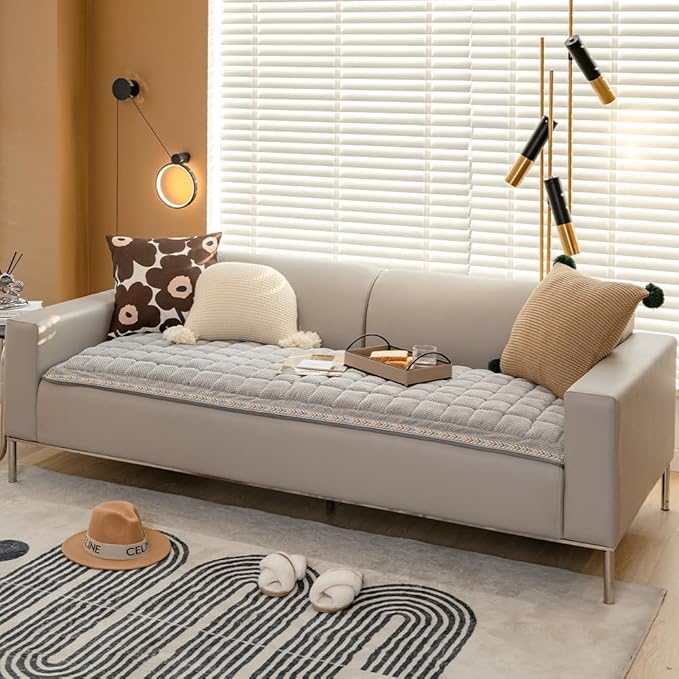 Dog Couch Cover Protector, Couch Cover for Dogs Washable, Pet Couch Covers for Sofa, Non Slip Dog Bed Sofa Cover (Gray, 27.6" x 70.9")