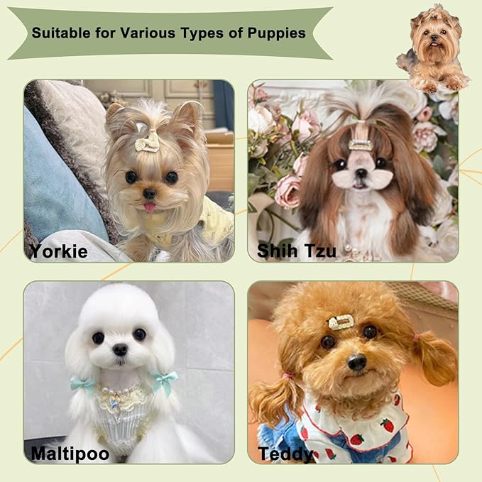 Foldable Cactus Puppy Brush Small Dogs Soft Bristles Grooming Tool Yorkie Shih Tzu Maltipoo Maltese (Light Green)