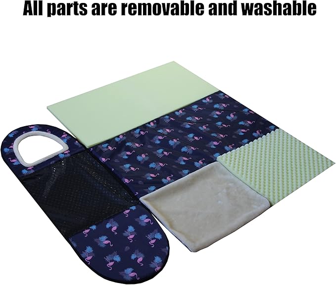 Dog Bed or Cat Bed,2 Ways to Use,Indoor Pet House with Fluffy Mat,Removable and Washable Cover,Splash-Proof House and Non-Slip Bottom,for Cats and Small Dogs(M Flamingo)