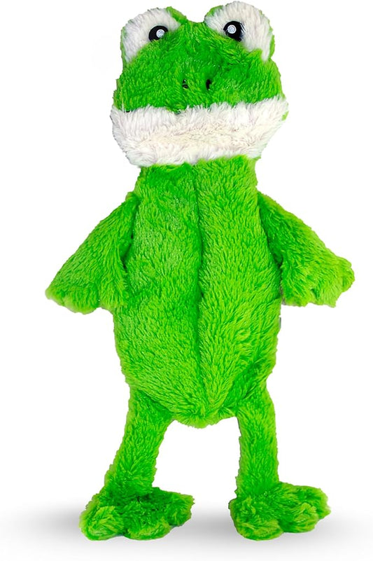 FGA MARKETPLACE Frog Flat NO Stuffing NO Squeak Plush Dog Toy, Funny Style Will Entertain Your Dog for Hours, Recommended for Small and Medium Dog 21 INCH Long
