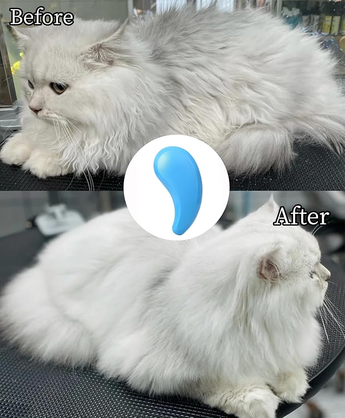 Cat Brush for Shedding - Perfect Grooming Tool for Long-Haired Cats | Deshedding & Hair Remover for Indoor Pets