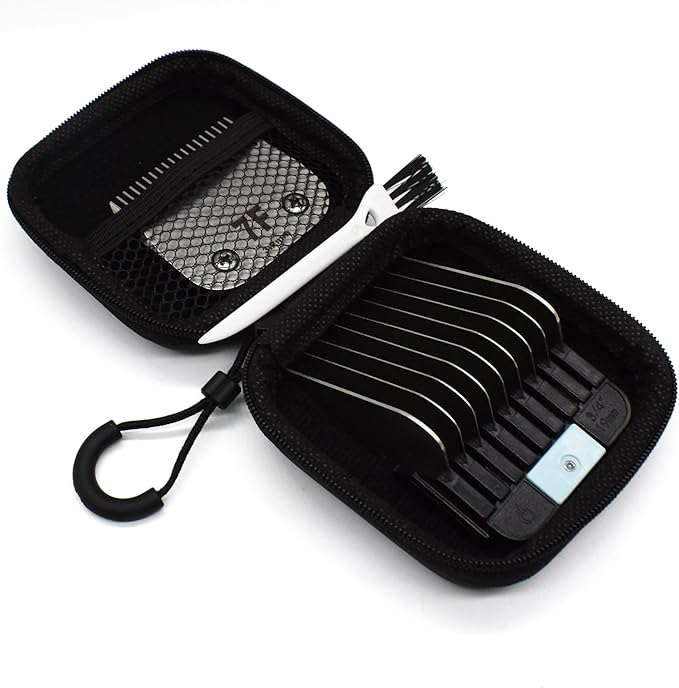 Professional A5 Style Animal Clipper Stainless Steel Color-Coded Snap-on Attachment Guard Guide Comb, 1/8"-1" Compatible with Wahl KM Series Oster A5 Andis Detachable Blade Pet Groomers (#6 - 3/4")